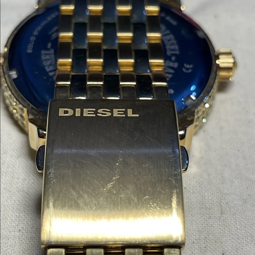 Diesel Mini Daddy men’s stainless steel Watch with Crystal Detailing